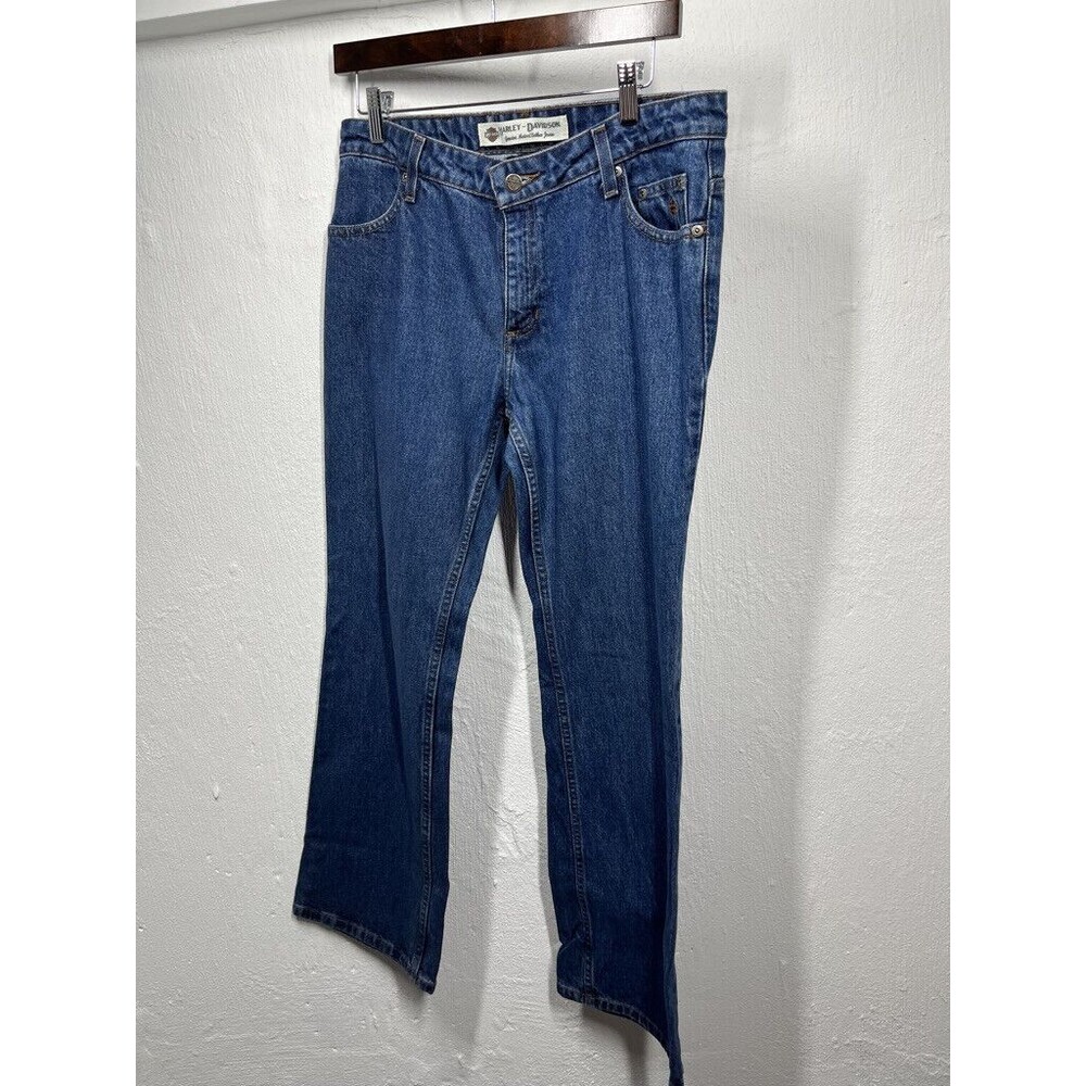 HARLEY DAVIDSON WOMENS JEANS SIZE 8 P STRAIGHT